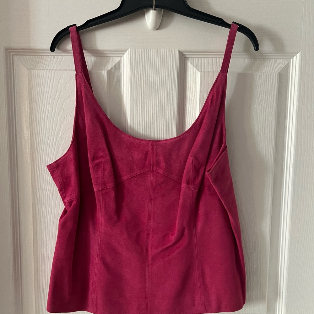 Boston Proper Pink Fitted Camisole Tank Top